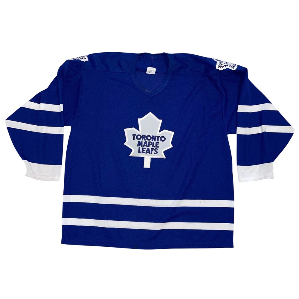 Vintage Toronto Maple Leafs CCM Hockey Jersey Mens XL Blue NHL Fan Gear